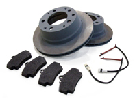 Pastillas de freno delanteras y paquete de discos de freno. Porsche 944S2 3.0L 16V 1989-91 Zimmermann - 95135104103, 94461236502, 96435193903