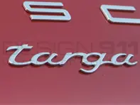 'TARGA' CHROM-Heckdeckel-Emblem. Porsche 991 Targa - 99155930900