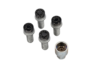 McGard 黑色镀铬螺栓式锥形座椅车轮锁套件 27226 - 27226SU