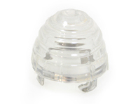 Voorste richtingaanwijzerlens, helder, rond. Porsche 356 - 64463141101, 1695451000