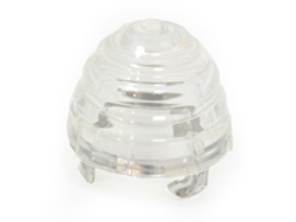 Lentille de clignotant avant, clair, rond. Porsche 356 - 64463141101, 1695451000