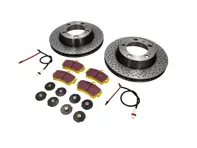 Pacchetto dischi freno con pastiglie freno Sport EBC Porsche Boxster S - DP41208R, 98635240301BRE, 98661236501, 98635240301, 99635208600, 99635208602, 99635293903, 98635293910, 98635293911, 99635293900, 99635293902, 09889021, 98735240300, 98735240301, 98661236500, 99635208601, 96435209601