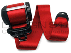 Seat Belts Front Coupe in RED. Porsche Cayman 987C - 98780303303N13, 98780303305N13