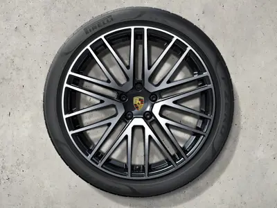 22" Cayenne (9YA) 911 Turbo Design Alufelgen und Sommerreifen Original Porsche - 9Y0044663T