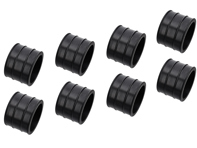 Rubber sleeves for air intake, SET OF 8. Porsche 928 1978-84 - 92811015801, 92811015800
