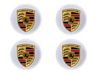 Tapacubos con escudo de color para Porsche (juego de 4) - 00004460732
