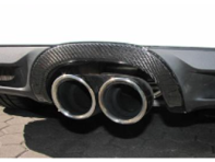 后扩散器排气尾管环绕碳纤维。保时捷 981 Boxster / 981 Cayman - 981505811030K1 - ZPR072