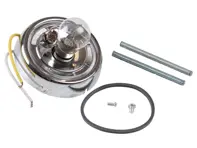 Bulb holder for turn signal, chrome. Porsche 356 B/C - 64463140105, 64463140106 - 1695452000