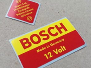 Bosch 12v decal set ‘Made in Germany’. Porsche 911 / 912 / 914 - 91170120057