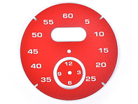 Wijzerplaat sportchrono, Guards Red. Porsche 997 / 991 / Boxster / Cayman / Panamera - 97641997041 - F97 641 997 041, F97641997041