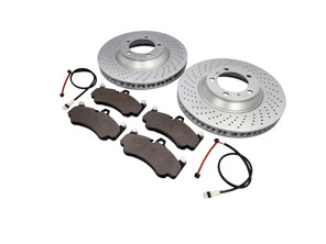Vordere Bremsscheibe (380 mm) und Bremsbeläge. Porsche 997 GT3 ab 2010 - 99735140991, 99735141091