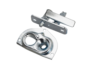 Vorderes Haubenschloss-Set Ober- und Unterteil Porsche 911 1965-73 / 912 - 64451151101, 90151105121, 90151105220