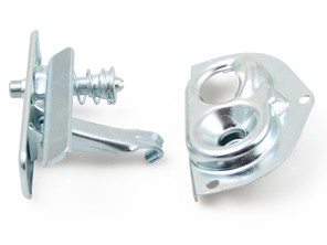 Motorkap slot set boven en onder delen Porsche 911 1965-73 / 912 - 90151105121, 901.511.051.21, 901.511.052.20, 901.511.052.20, 644.511.511.01, 64451151101 - OBP11.1.126W