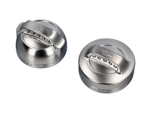 Cap set for oil and coolant, aluminium look. Porsche 996 / 997.1 - PCG10644704