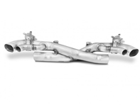 Terminale di scarico sportivo tubo dritto Porsche 992 Carrera e Turbo con scarico sportivo - TSPO992C19.003.AT