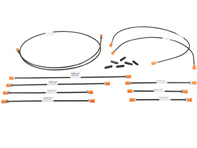 Bremsleitungssatz. Porsche 911 1971-73 - 90135561102, 90135561200, 90135561900, 90135562001, 90135562102, 90135562202, 91135562704, 91135565305, 91435560300, 91435569100, 9013556200Y - EQ698005, 1661500610