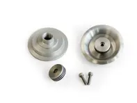 Rennline Aluminium-Schloss/Knauf-Set. GLATT. Porsche 911 74-84