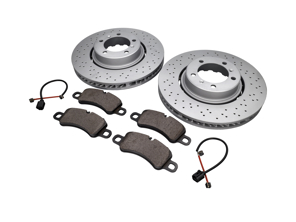 ANTERIORE Pacchetto pastiglie freno e disco freno Porsche 991.2 - 9P1615301, 9P1615302, 99135194702, 99160918100
