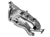 Échangeur de chaleur d'échappement GAUCHE, acier inoxydable poli. Porsche 911 1971-75 injection mécanique - 91.013, 91013, 91.013S, 91013S, 1623102770, 1623102670, 91121102114 - 91.013, 1623102770