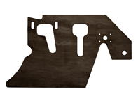 Plancher de pédale LHD, gauche. Porsche 914 - 91455106110 - JG.061.10