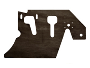 Pedaalbodemplaat LHD, Links. Porsche 914 - 91455106110 - JG.061.10