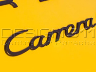 'Carrera'  BLACK Rear Lid Badge. Porsche 991 - 99155923702