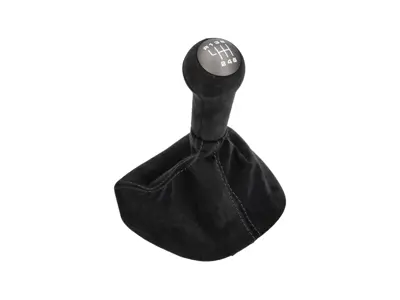 Pommeau de levier de vitesses en Alcantara noir. Porsche 987 / 987C / 997 - 99742407590A15, 99742407590, 99742407592, 99742407592A15