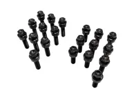 Lightweight Titanium wheel bolts (+7mm/+15mm longer) in black for Porsches (PACK OF 20) - WHT006978, 99736120302