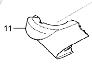 Abdeckung Außenspiegelfuß, hinterer Teil. Porsche 958 Cayenne Turbo S LHD - 95873101941G2X, 95873101940041, 95873102040041, 95873102041G2X