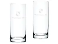 Porsche Set of 2 highball glasses with crest – Essential - WAP0505010NLGL