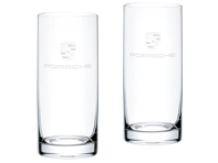 Porsche Set of 2 highball glasses with crest – Essential - WAP0505010NLGL