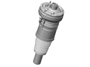 Amortisseur (type suspension pneumatique), avant. Porsche 95B Macan - 95B616039H, 95B616039, 95B616039B, 95B616039D, 95B616039T, 95B616039AE