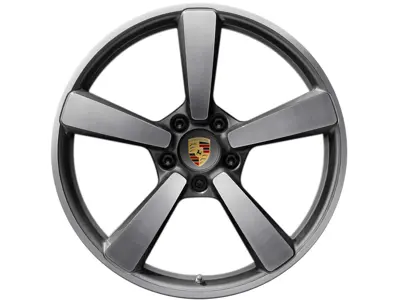 Llanta de aleación delantera Center Lock Turbo S Exclusive Design en acabado Black de 20" 9.5J ET44 - 992601025AJOU7
