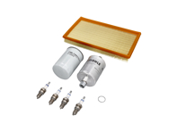 Motor-Wartungskit – Luft-/Kraftstoff-/Ölfilter, Zündkerzen und mehr – für Porsche 944 2,7 l, Baujahr 1989 - 94410720108, 94410720109, 92811025304, 92811025307, 94411018602, 90012311830, 99917015690, 94410093003