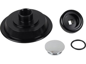 Door lock knob, BLACK. Porsche 911 / 964 / 993/ 928 - 911680DK965, 1687550310, 92853758502, 9285375850270B, 92853758103, 9285375810370B, 91153170300 - TU637010BL, 1687550310