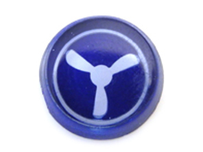 Cap with symbol for blower. Porsche 911 65-68 - 90155283800