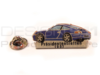 Pin Badge 'Porsche 911 Carrera - Prasidententreffen 1997' Blue