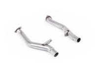 Milltek 运动型排气系统二次催化器旁通管。保时捷 958 卡宴 S 4.8L V8（非涡轮增压）2010-14 年 - 95811302400, 958113024AX, 95811302401, 95811302300, 958113023AX, 95811302301 - SSXPO204