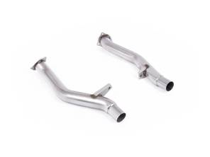 Milltek 运动型排气系统二次催化器旁通管。保时捷 958 卡宴 S 4.8L V8（非涡轮增压）2010-14 年 - 95811302400, 958113024AX, 95811302401, 95811302300, 958113023AX, 95811302301 - SSXPO204