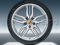 20' 991 C2 / C2S Sport Design Jantes et pneus en alliage d'origine Porsche - 99104460212, 99104460211, 99104460262, 99104460261