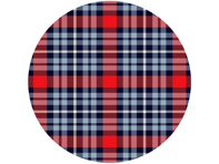 SOLM (Retro Racing) polyviscose tartan stof, inspiratie: Martini Racing Livery *VOORBEELD*