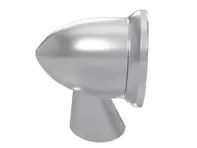 Aluminium-Kugelspiegel, in Satinsilber. Porsche 911 1965-1973 - 91173102010, 91173111600, 90173111101 - BulletDriveSilver_1973early, BulletPairSilver_1973early