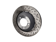 Brake disc rotor, Front. Porsche 981 Cayman GT4 - 98135140580, 98135140680, 205968C, 205969C, 98135140581, 98135140681, 9GT615301N, 9GT615302N - 205968C, 205969C