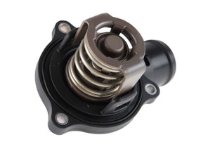 Thermostatgehäuse für Wasserpumpe mit Einsatz und Dichtung, 95 °C. Porsche 958 Cayenne Diesel - 95810603210 - 113840