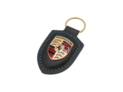 Porsche Crest Key Ring Charging Service, Black. - WAP0503570RCHS