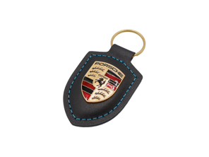 Porsche Crest Key Ring Charging Service, Black. - WAP0503570RCHS