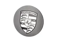 Radkappe in Vesuvgrau mit Porsche Wappen. Porsche 9YB Cayenne 2023>> - 9P1601149OU9, 9P1601149