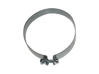 Exhaust retaining strap steel (598mm) LEFT 911 1984-89 - 93011115900 - 1621401171, URO-011266