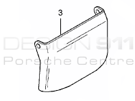Placa de cubierta de disco de freno (INFERIOR) DELANTERO. Porsche Carrera GT - 98035180100, 98035180200