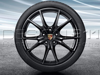 20' 991.2 C4 / C4S 'Carrera S' en NEGRO Llantas y Neumáticos de Aleación Original Porsche - 99104460346